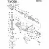 Ryobi G2355CL Spare Parts List Type: 1000024654
